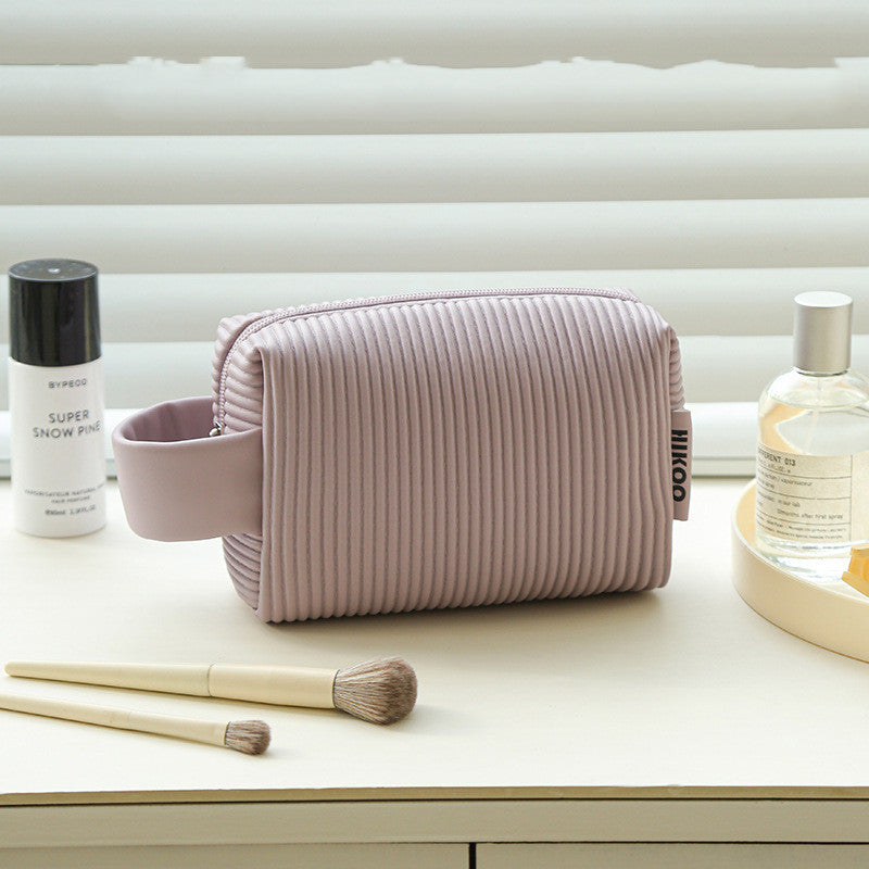 Trousse de maquillage « Cream Toast » grande capacité