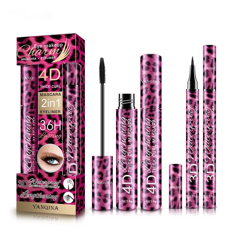 Ensemble Mascara et Eyeliner Imprimé Léopard