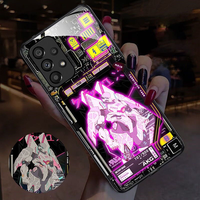 Coque de téléphone intelligente lumineuse à commande vocale