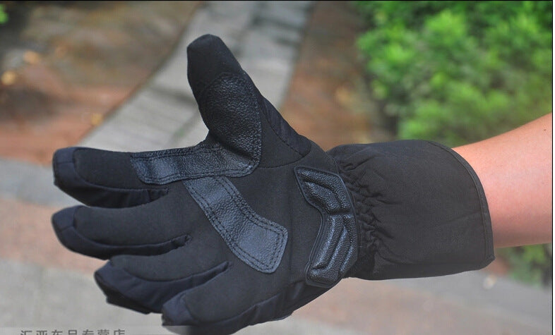 Straight-drive Motorcycle Gloves Winter Cold Protection Full Finger