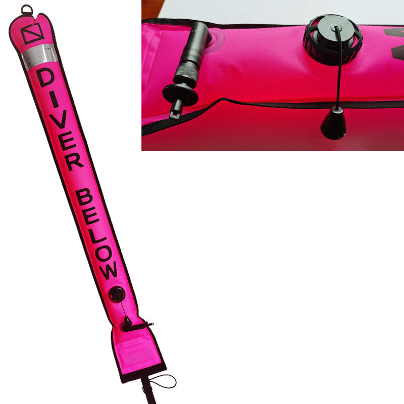 Mouth Blowing BCD Tube Inflatable Elephant Pull Lifebuoy Snorkeling Night Diving