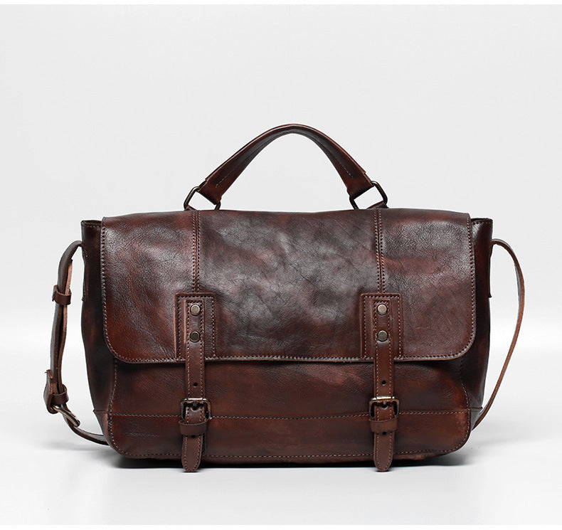 Men's Retro Leather Shoulder Bag