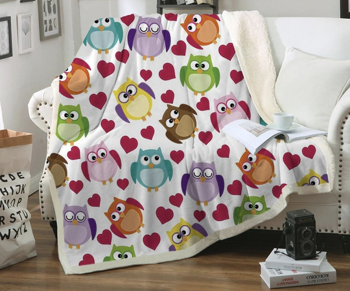 Cartoon pattern blanket