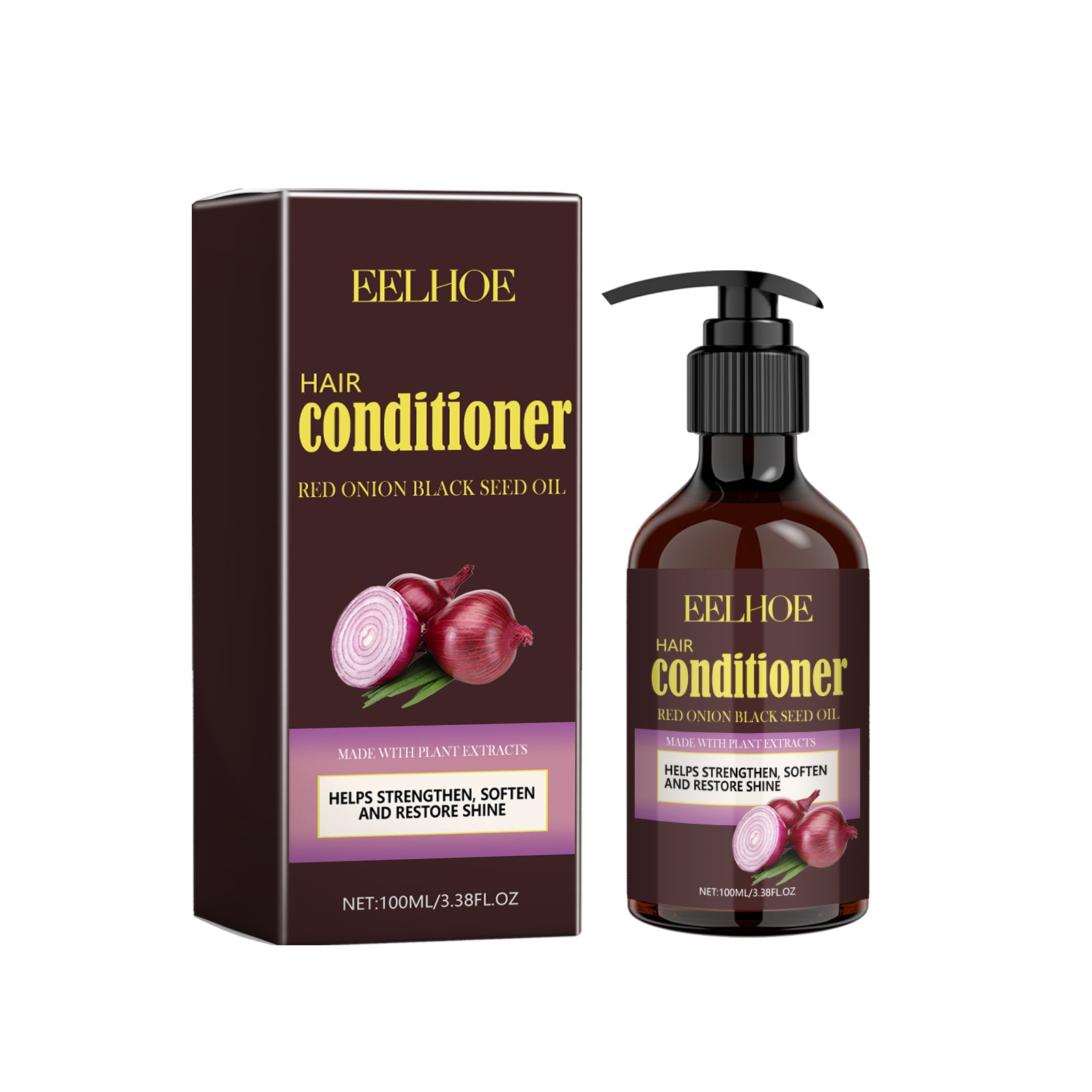 Après-shampoing à l'huile de graines noires et oignon rouge