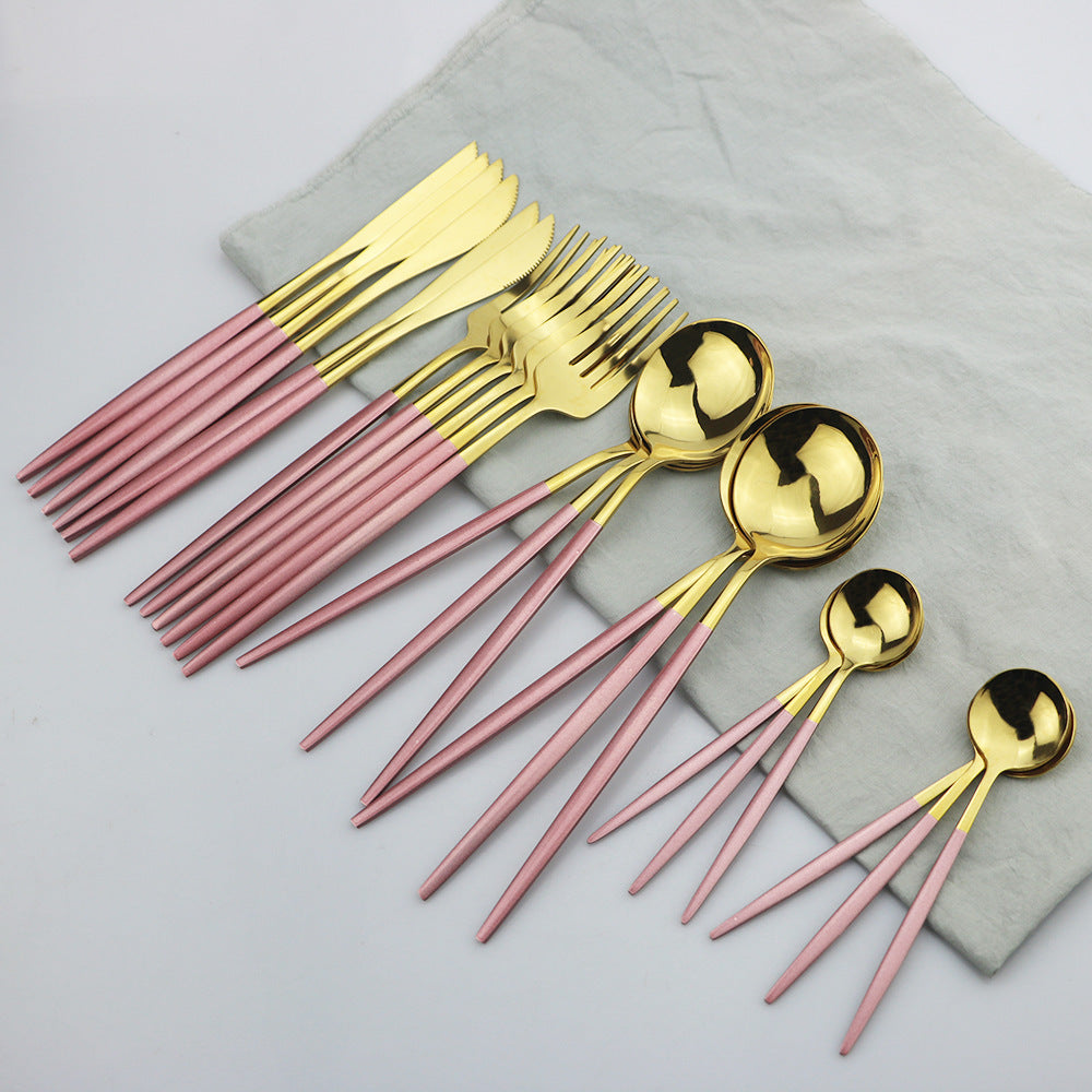 Service de couverts 24 pièces en acier inoxydable