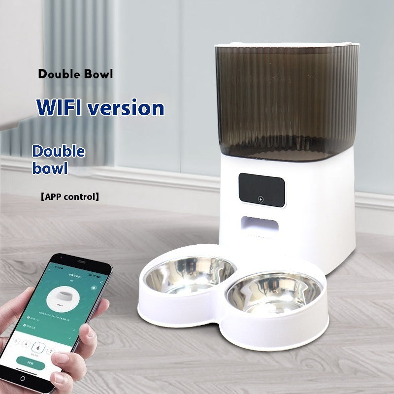 Distributeur automatique de nourriture pour animaux de compagnie 5L