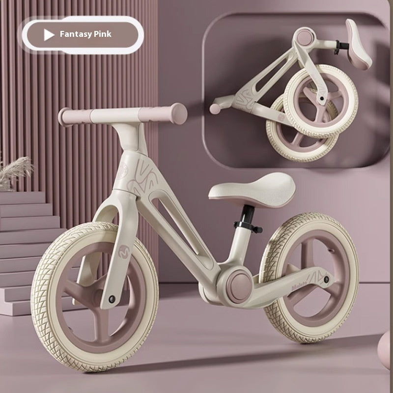 Balance Bike For Kids Four-wheel Pedal-free