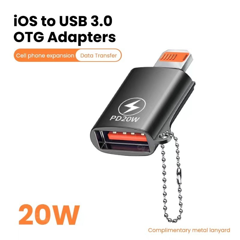 Adaptateur OTG d'extension de clé USB pour téléphone portable