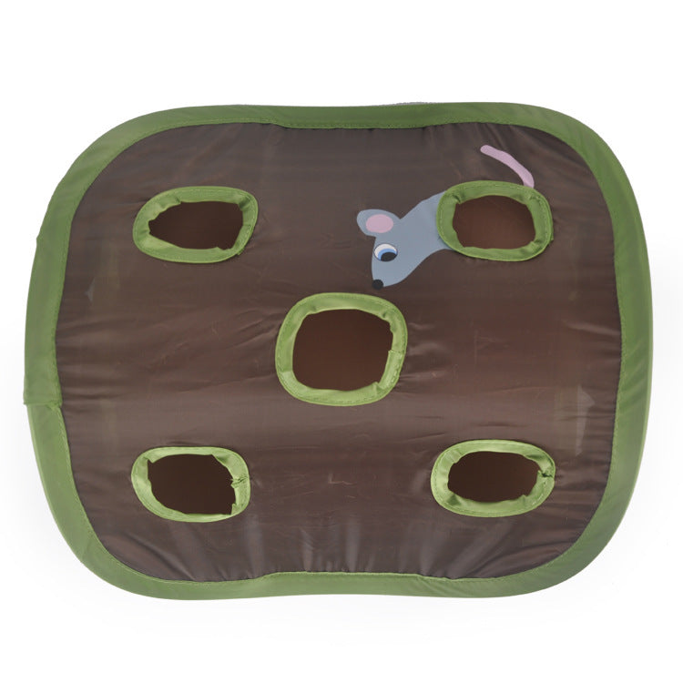 Jouet interactif pour chat en forme de puzzle pour animaux de compagnie, clochette à neuf trous, balle, cachette et chenil pour chat.