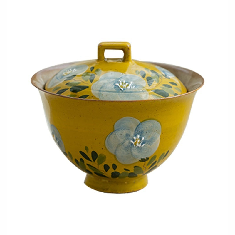 Camellia Tea Set Simple Home Teapot Tea Cup Gaiwan Complex