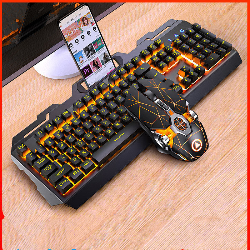 Three-piece keyboard mouse headset set