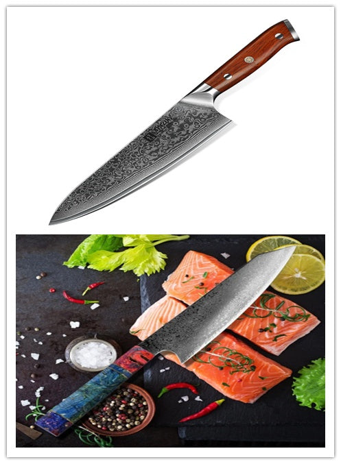 Kitched set (totally 7 sets) Acacia chopping board and knife