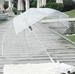 Color Transparent Umbrella Straight Pole Automatic