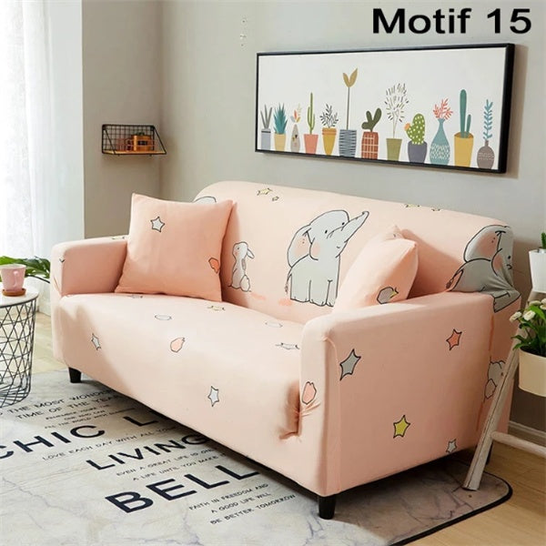 Housse de canapé coussin canapé imprimé housse de canapé