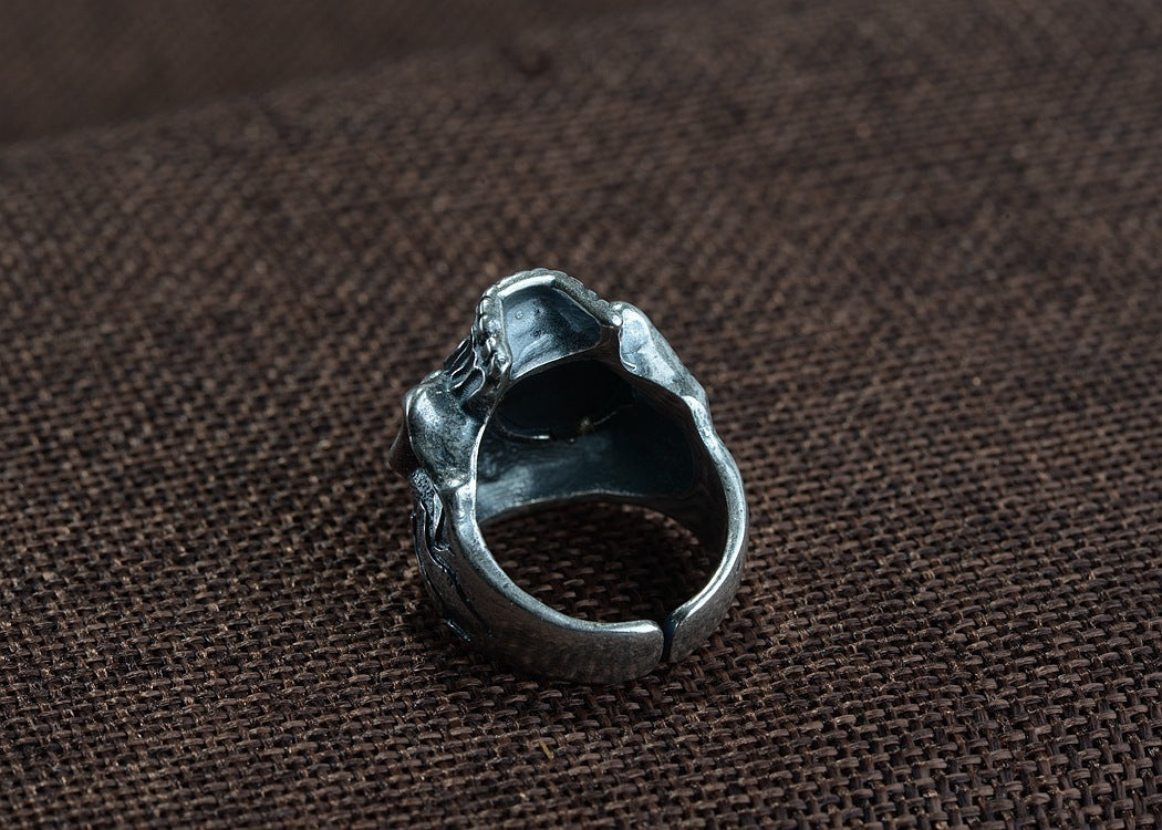 S990 Vintage Thai Silver Craft Ring