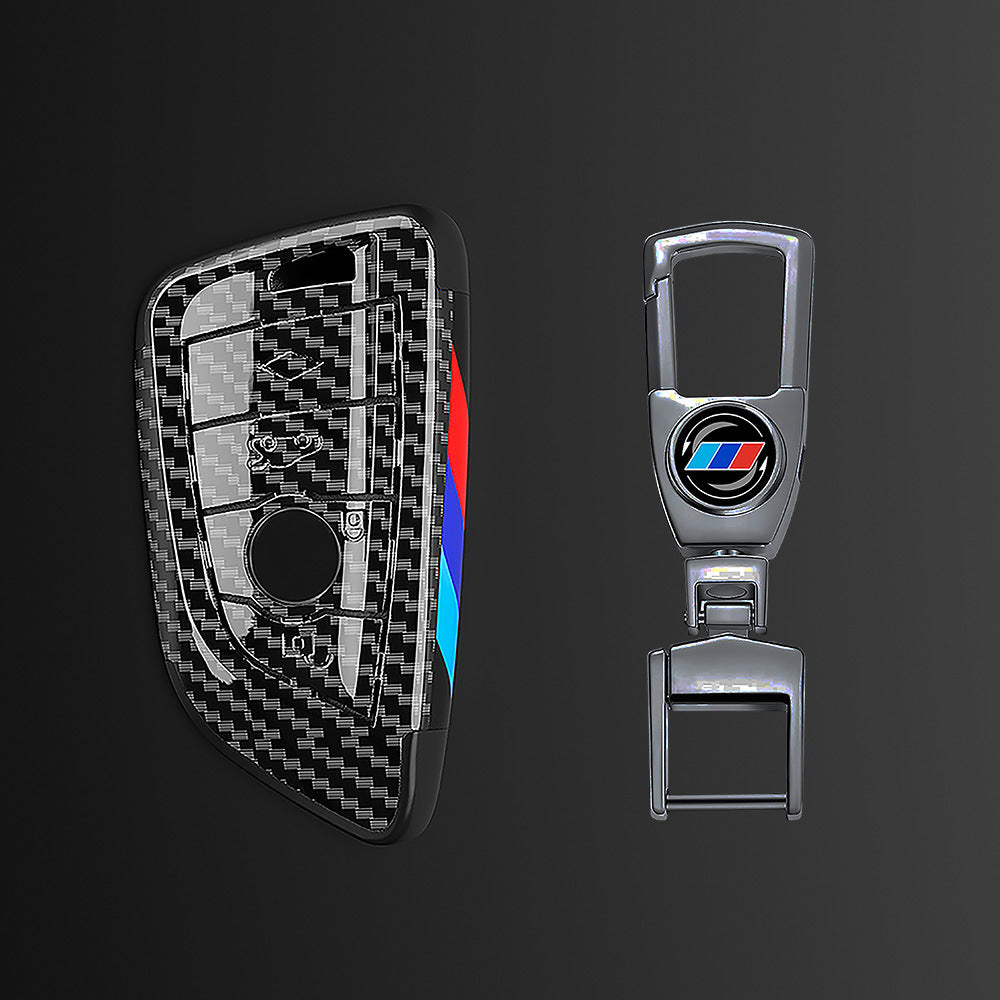 Car Carbon Fiber Key Case Buckle