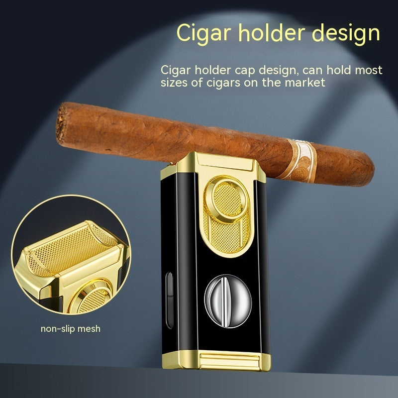 Briquet à cigares avec torche trois flammes