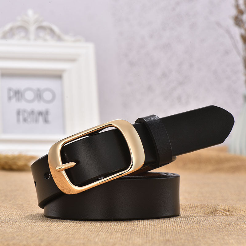 Ceinture en cuir avec boucle japonaise