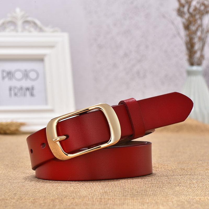 Ceinture en cuir avec boucle japonaise