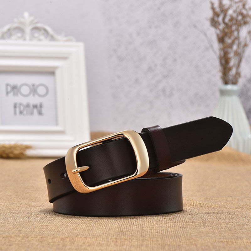 Ceinture en cuir avec boucle japonaise