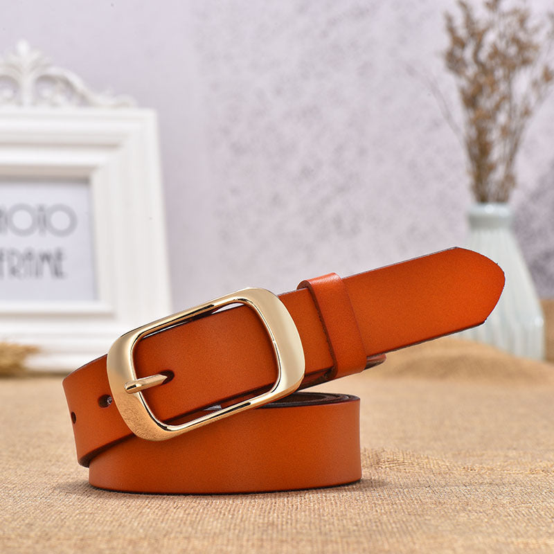 Ceinture en cuir avec boucle japonaise