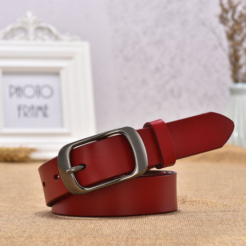 Ceinture en cuir avec boucle japonaise