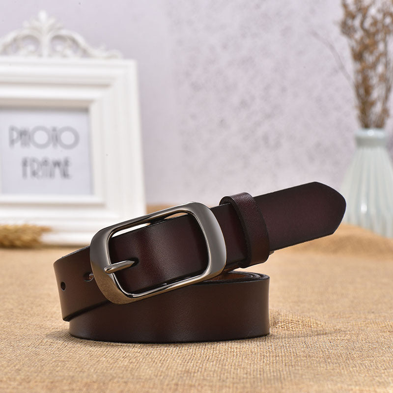 Ceinture en cuir avec boucle japonaise