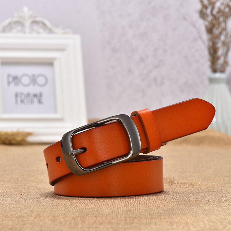 Ceinture en cuir avec boucle japonaise