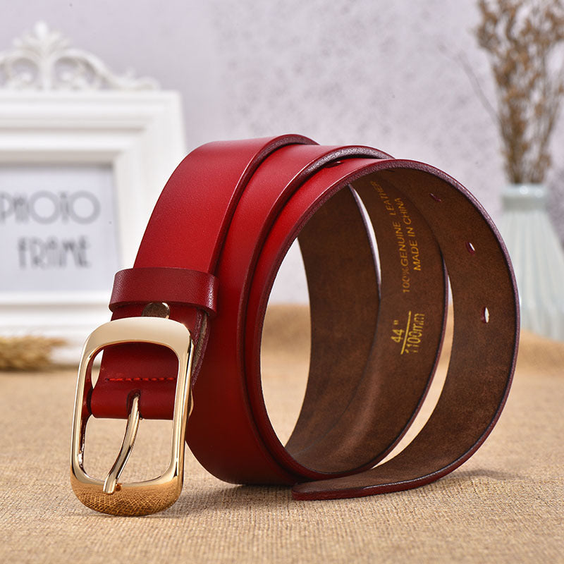 Ceinture en cuir avec boucle japonaise