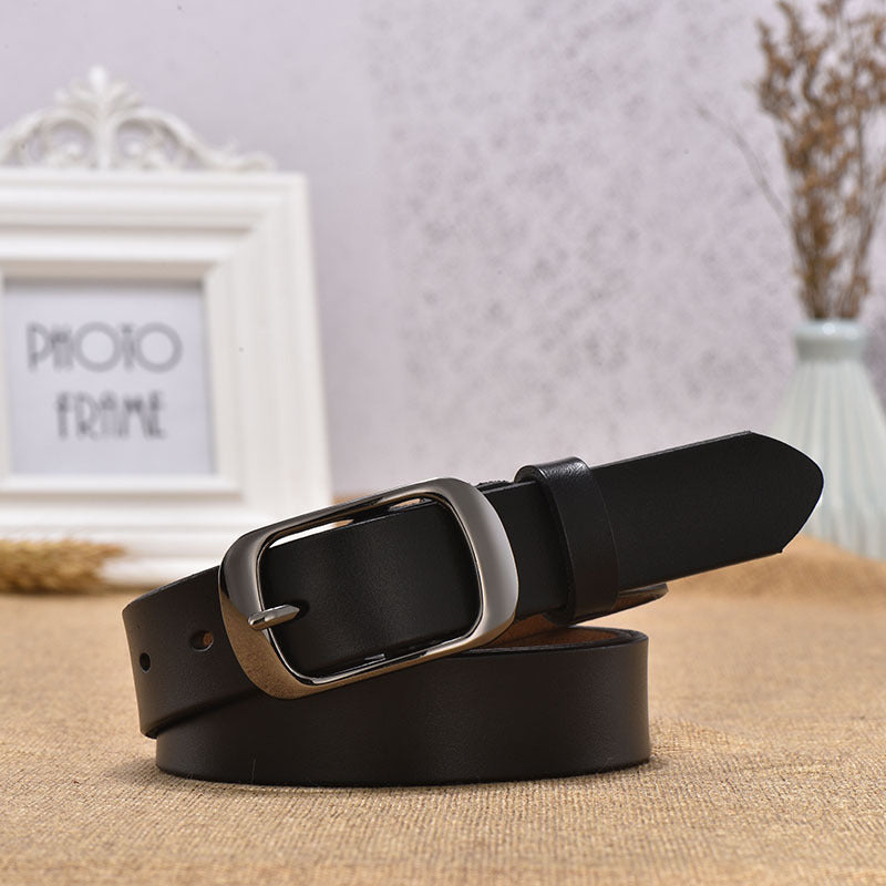 Ceinture en cuir avec boucle japonaise