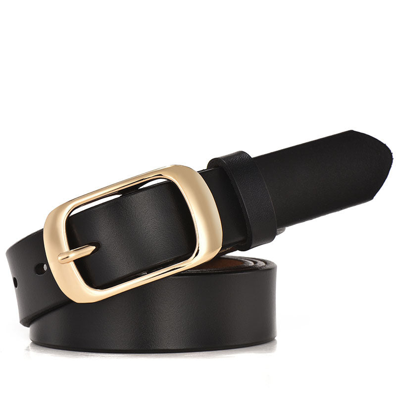 Ceinture en cuir avec boucle japonaise