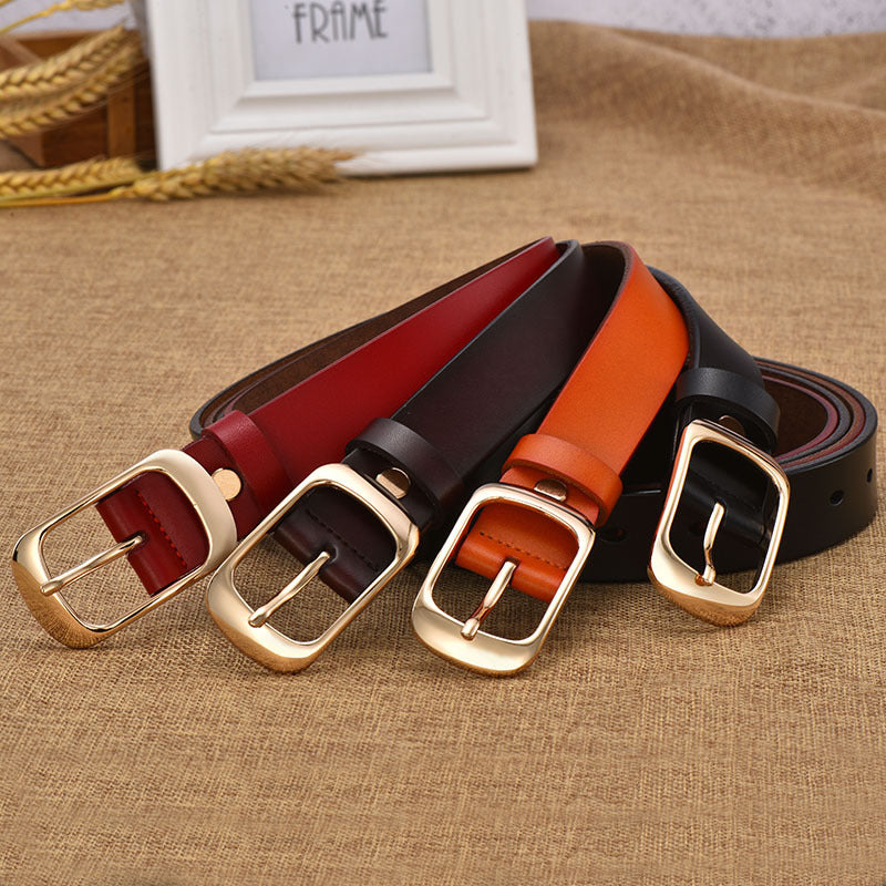 Ceinture en cuir avec boucle japonaise