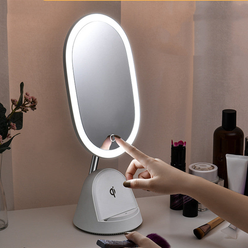Lampe de table multifonctionnelle miroir de maquillage créatif de bureau