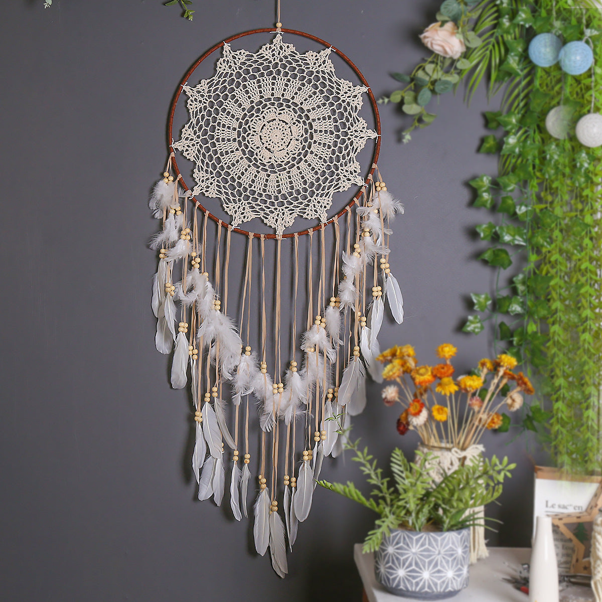 Attrape-rêves bohème décoratif pour chambre
