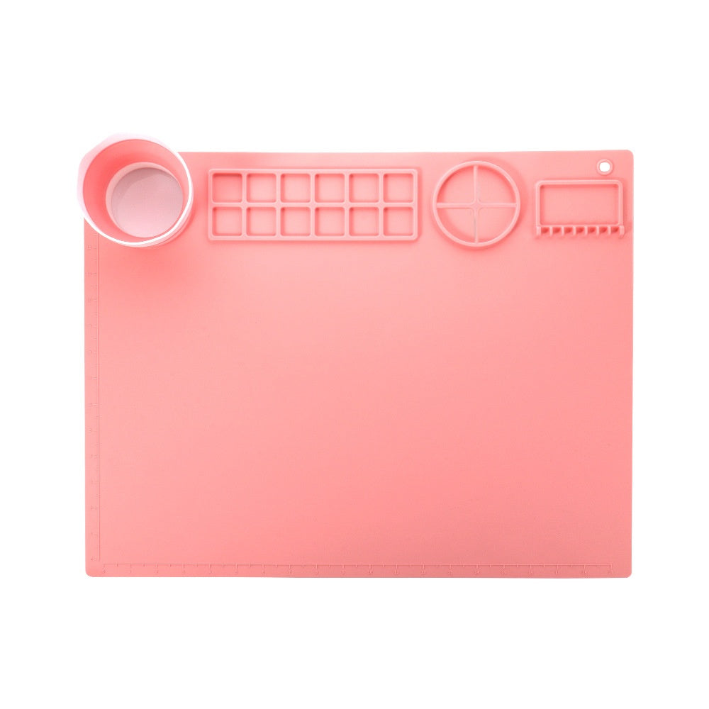 Silicone Double Bowl Painting Graffiti Oil Painting Mat
