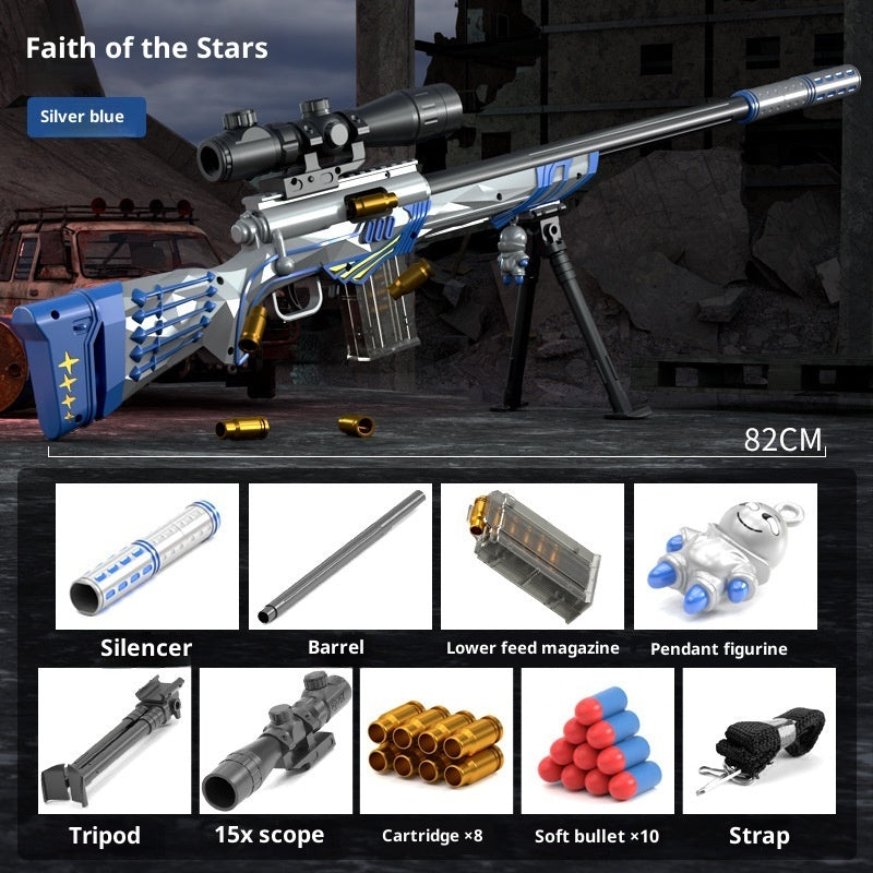 Sniper Soft Bullet Gun Children's Manual Toy