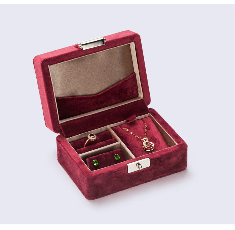 High-end Jewelry Storage Box Ring Pendant Earrings