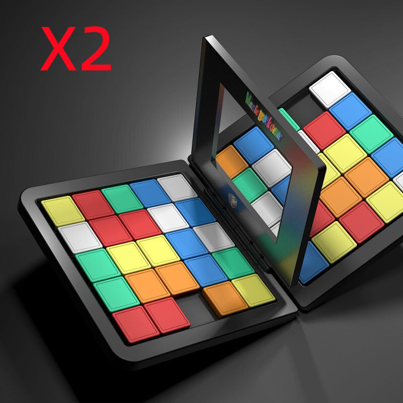 Color Battle Square Race Game Parent-Child Square Desktop Kids Puzzles Learning Educational Toys Anti Stress Boys Girls Gifts