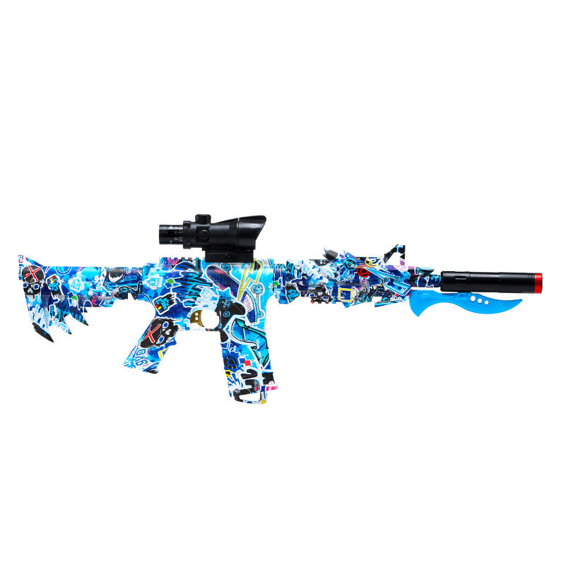 Children's Electric Continuous Hair Soft Bullet Gun Special Crystal Cool Appearance Toy