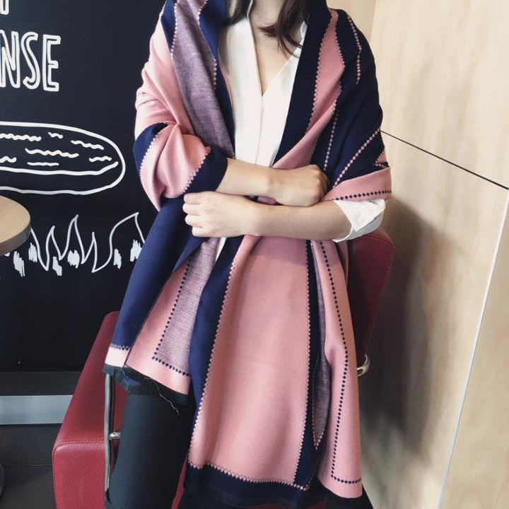 Double-sided Increase Office Dual-use Long Scarf