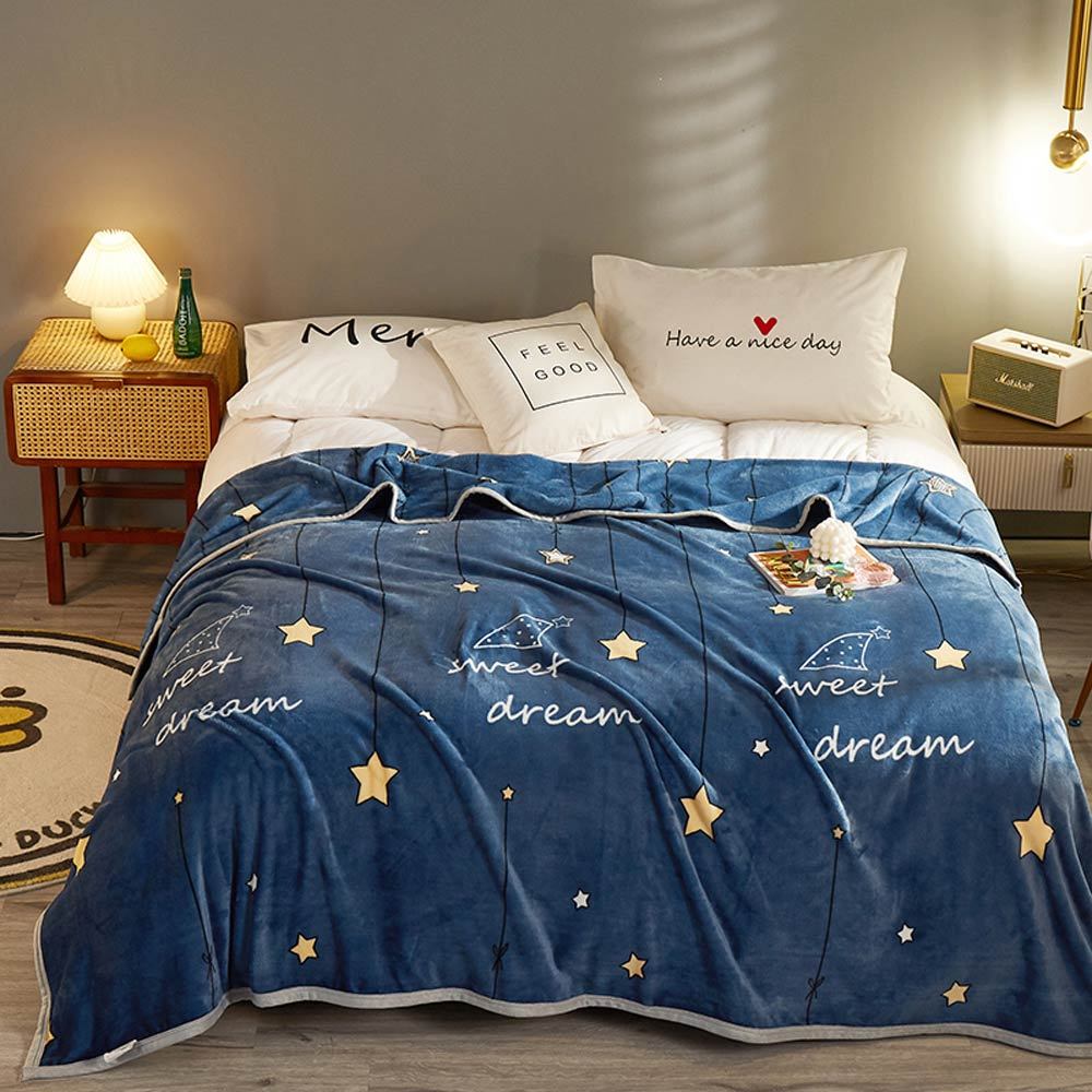 Autumn And Winter Thickened Single And Double Flannel Blanket