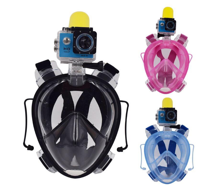 Anti-Fog Full Face Diving Mask GoPro Compatible