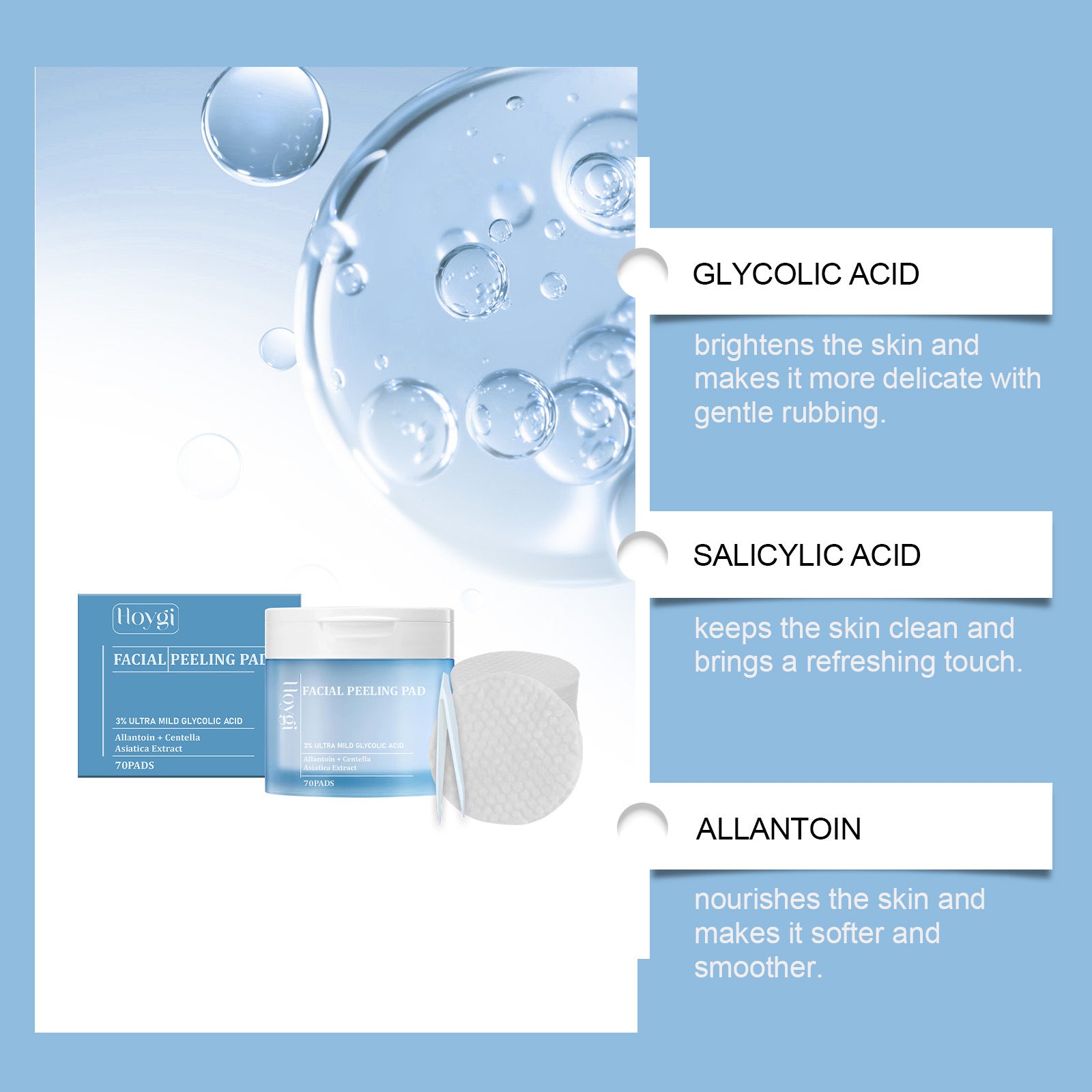 Salicylate Tonique Joint Doux Nettoyage Cutine Soin Hydratant Tissu Coton