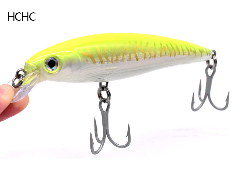 Pêche à la traîne à petite bouche Minnow Lance dorée Faux appât
