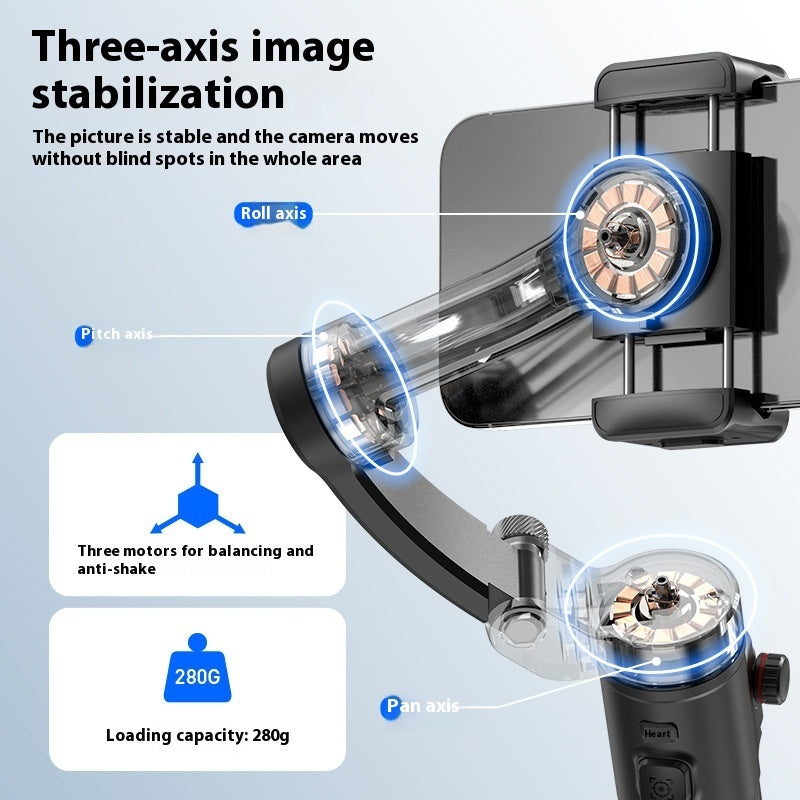 Trépied stabilisateur de tête intelligent IA à trois axes