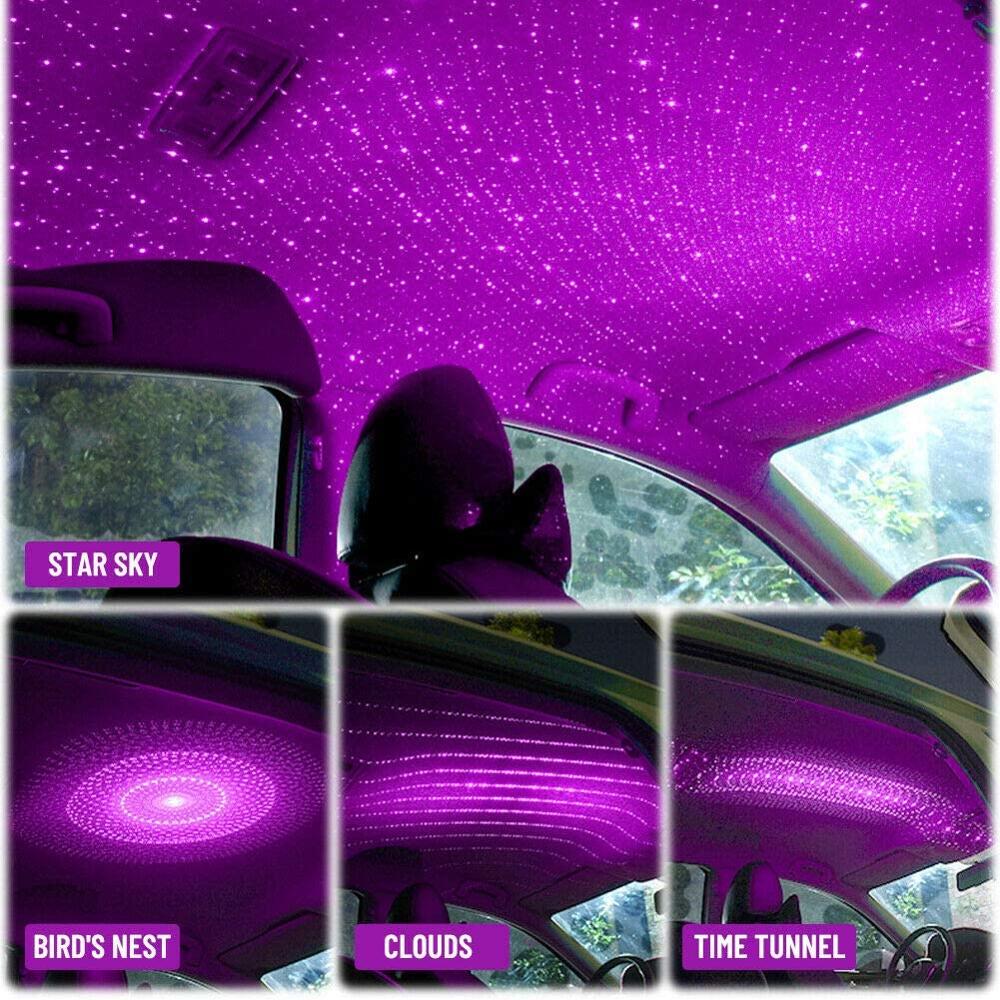 Lumière d'ambiance de toit de ciel étoilé de voiture
