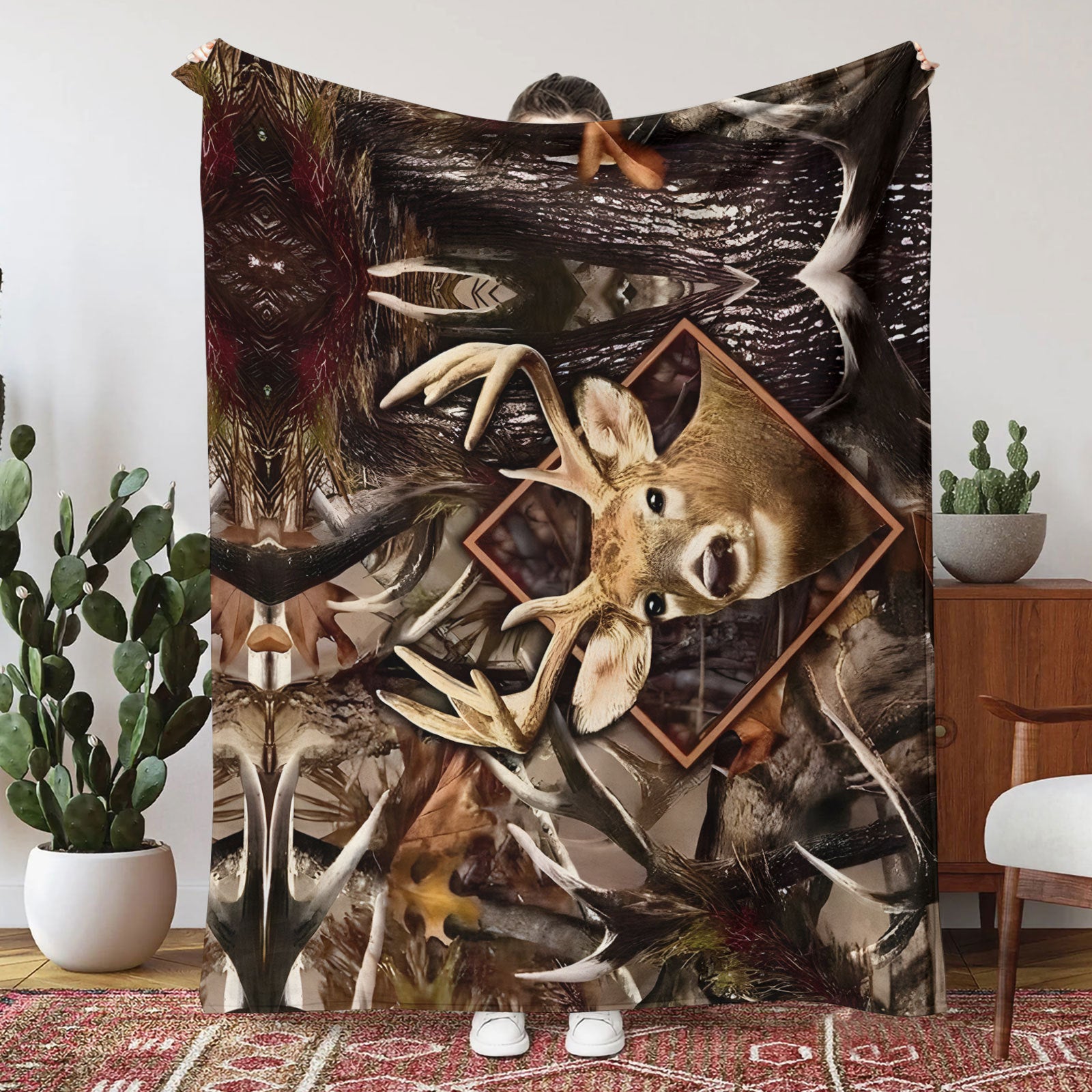 Printed Flannel Blanket Thick Double-layer Blanket Air Conditioning Blanket