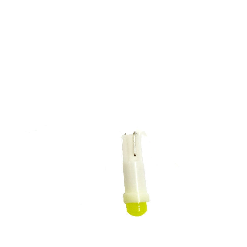 Ampoule de voiture en céramique T5, éclairage d'instrumentation LED, maquillage, T5 1SMD 3D, astigmatisme COB, voyant lumineux