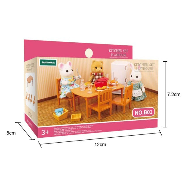 Miniature Model Kitchen Scene Play House Toy