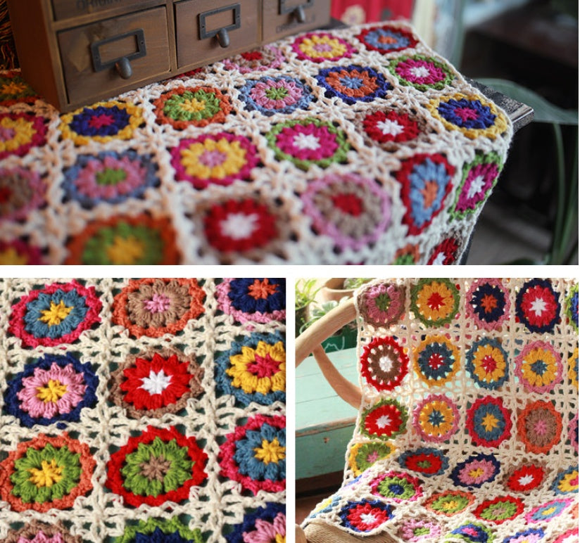 Couverture à noyau rond 12060 Liangben Crochet Crochet Couverture au crochet